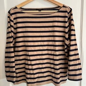 J Crew long sleeve striped shirt in cotton